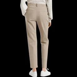 Pantalon RBUNELLO CUCINELLI coupe droite coton beige