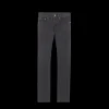 Pantalon SAINT LAURENT jean slim coton denim gris foncé delavé