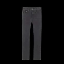 Pantalon SAINT LAURENT jean slim coton denim gris foncé delavé