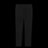 Pantalon SAINT LAURENT slim taille haute gabardine laine vierge noire