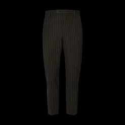 pantalon skinny laine noire à fines rayures Dolce & Gabbana
