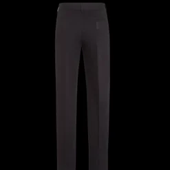 Pantalon slim coton noir patch Fendi