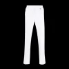 pantalon slim DOLCE & GABBANA costume quatre poches coton stretch blanc logo DG argent