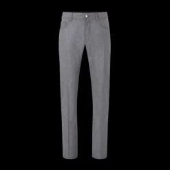 Pantalon slim JACOB COHEN Bard  Flanelle laine gris foncé
