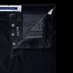 pantalon slim JACOB COHEN Bard velours coton stretch bleu marine