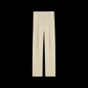 Pantalon smoking SAINT LAURENT carotte taille haute beige bande satin