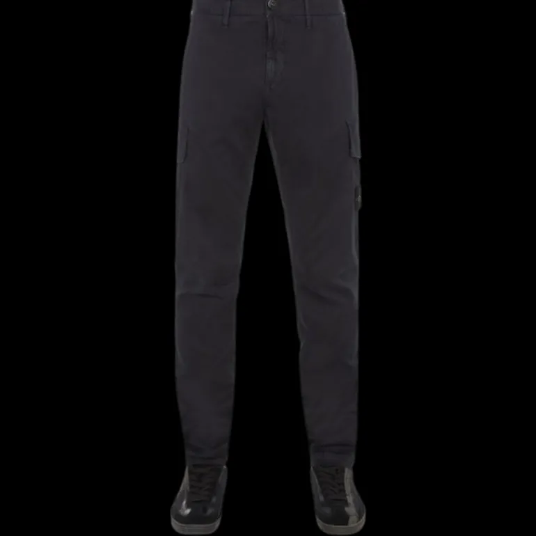 Pantalon STONE ISLAND Cargo skinny coton stretch bleu marine "old"