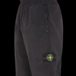 Pantalon STONE ISLAND Cargo nylon métal irisé ECONYL® noir zip cheville