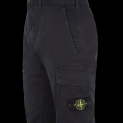 Pantalon STONE ISLAND Cargo skinny coton stretch bleu marine "old"