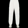 Pantalon STONE ISLAND GHOST PIECE cargo toile coton blanc