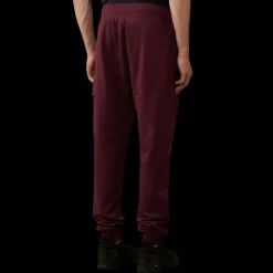 Pantalon survêtement cargo CP COMPANY coton relief diagonal bordeaux