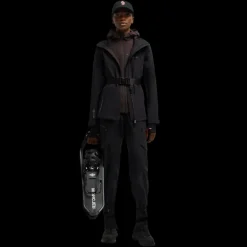 Pantalon survêtement MONCLER maille Shell noir logo Grenoble