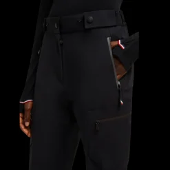 Pantalon survêtement MONCLER maille Shell noir logo Grenoble