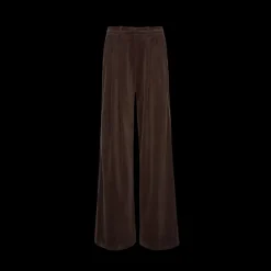 Pantalon tailleur MAGDA BUTRYM ample velours côtelé marron
