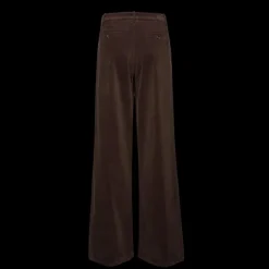 Pantalon tailleur MAGDA BUTRYM ample velours côtelé marron