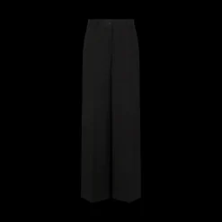 Pantalon évasé DOLCE & GABBANA Black Sicily gabardine laine vierge noir