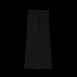 Pantalon YVES SALOMON ample maille laine noir taille élastique lien