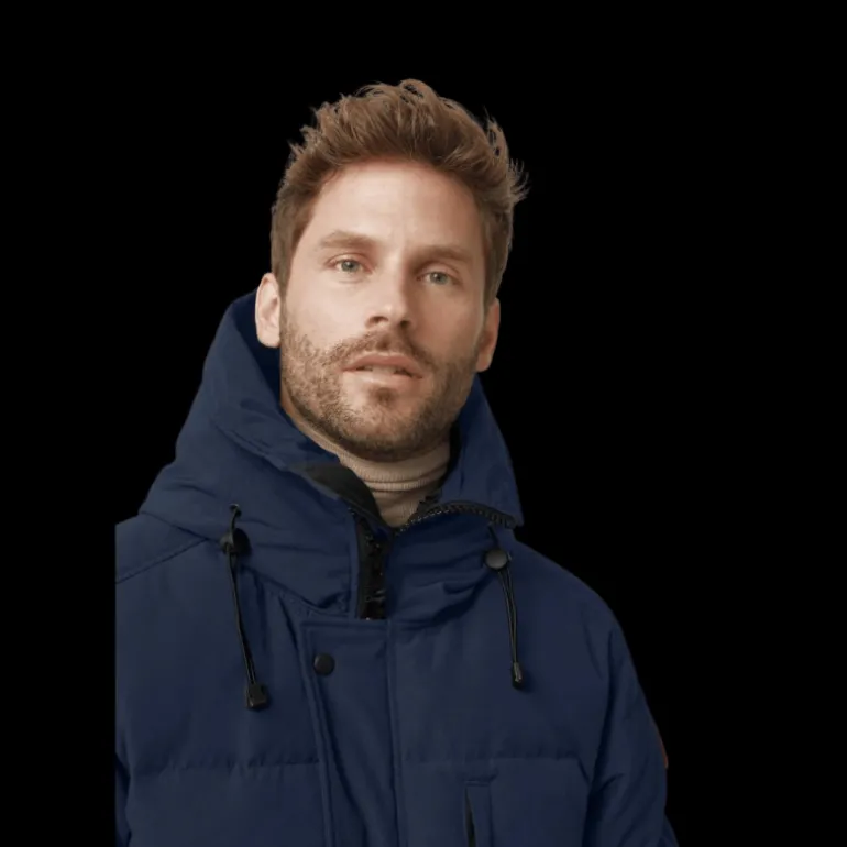 Parka CANADA GOOSE Carson capuche revers bleu marine