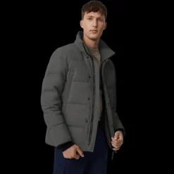 Parka CANADA GOOSE Wyndham capuche  amovible nylon matelassé gris