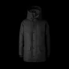 Parka capuche CANADA GOOSE Langford laine flanelle gris carbone