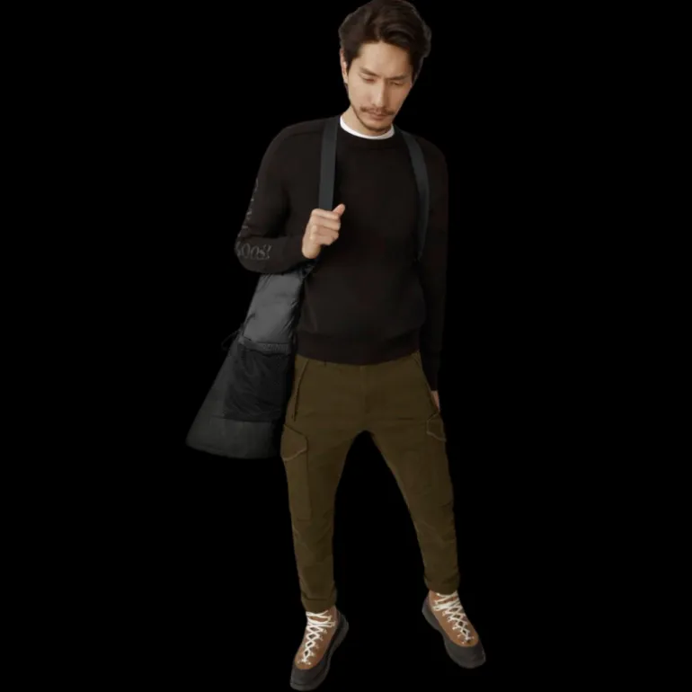 Parka capuche CANADA GOOSE Langford laine flanelle gris carbone