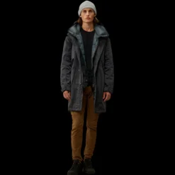 Parka longue CP COMPANY Explorateur Micro Kei nylon bleu marine