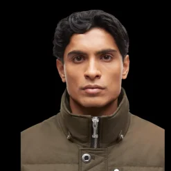 Parka MOOSE KNUCKLES 3Q Nylon kaki capuche fourrure noire