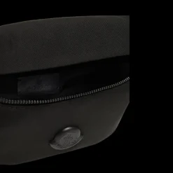 Petit sac ceinture banane MONCLER Durance nylon noir logo métal noir