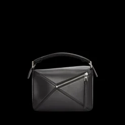 Petit sac LOEWE Puzzle cuir de veau satiné noir