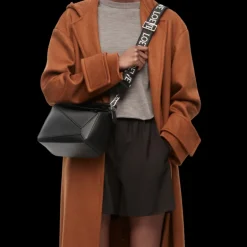 Petit sac LOEWE Puzzle cuir de veau satiné noir