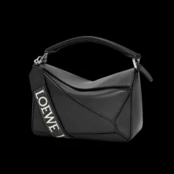 Petit sac LOEWE Puzzle cuir de veau satiné noir