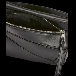 Petit sac LOEWE Puzzle cuir de veau satiné noir