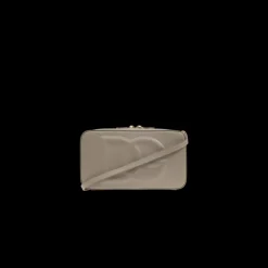 Petit sac photo DG Logo Bag cuir de veau taupe