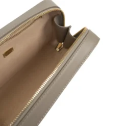 Petit sac photo DG Logo Bag cuir de veau taupe