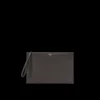Pochette FENDI Selleria cuir grainé marron 196 surpiqûres