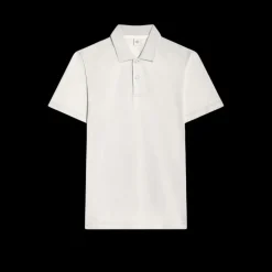 Polo BERLUTI coton Piqué Jacquard Scritto all-over beige