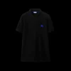 Polo BURBERRY manche courte coton noir chevalier équestre bleu