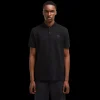Polo MONCLER Black label coton noir logo noir