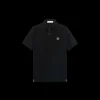 Polo STONE ISLAND manche courte piqué de coton stretch noir