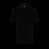 Polo TOM FORD manche courte coton mélangé éponge noir