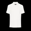 Polo TOM FORD manche courte coton mélangé éponge blanc