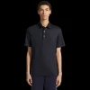 Polo ZEGNA manche courte laine bleu nuit