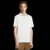 Polo ZEGNA manche courte coupe droite lin blanc
