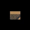 Porte cartes FENDI cuir motif FF marron tabac
