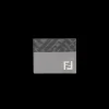 Porte-cartes FENDI FF Squared cuir gris toile FF noir