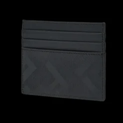 Porte-cartes Fendi Shadow Diagonal cuir noir FF