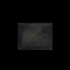 Portefeuille BERLUTI Figure Cuir Scritto Swype Nero Grigio