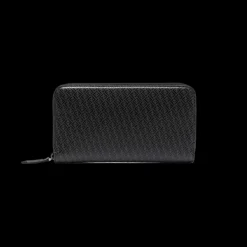 Portefeuille compagnon cuir gris FF noir