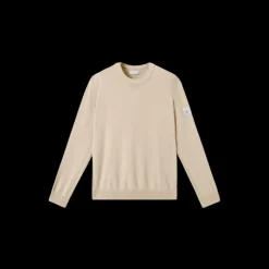 Pull ample STONE ISLAND ras-du-cou coton cachemire beige Ghost