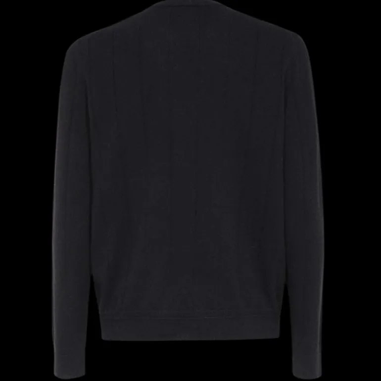 Pull BRIONI col rond boutons cachemire noir